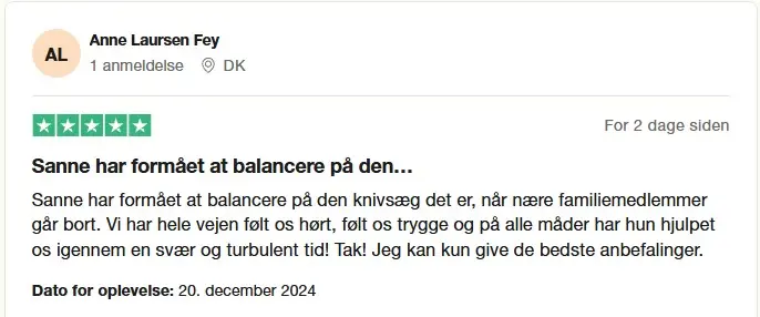 Trustpilot Seneste anmeldelser