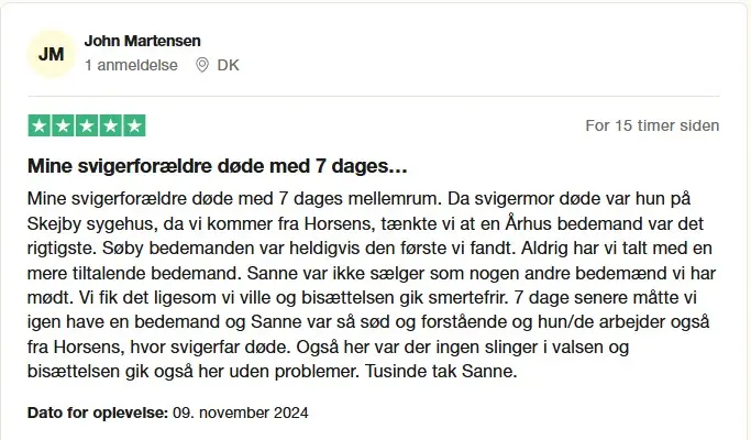 Trustpilot Seneste anmeldelser