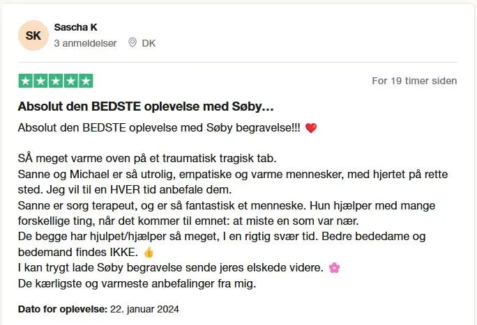 Trustpilot Seneste anmeldelser