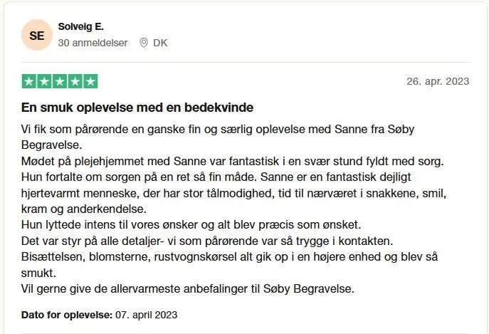 Trustpilot Seneste anmeldelser